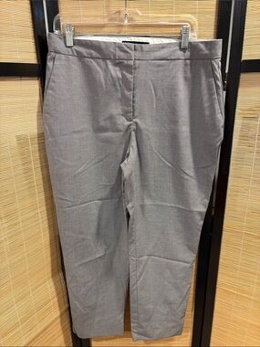 Zara Gray Straight-Leg Dress Pants